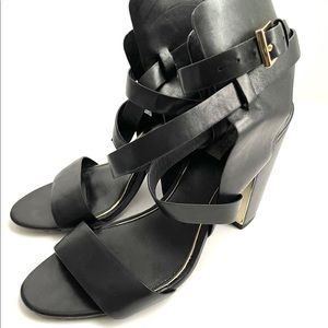 Rachel Zoe Dalella Leather Strappy Heeled Sandals